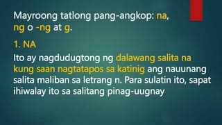 salitang nagtatapos sa o|PANG.